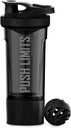 Artoidný režim Fitness cvičenie športové Protein Shaker fľaša 24-Ounce, Dual Mixing Technology s Shaker gule a miešacie mriežky zahrnuté, Twist a Lock Protein Box zahrnuté