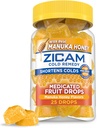 Zicam studená repamedy zinok medikované ovocné kvapky, Manuka med chuť, homeopatická, studená skratová medicína, skrátenie studenej doby trvania, 25 gróf