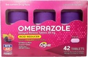 Rite Aid Reducer Omeprazole Oneskorené tablety s uvoľňovaním - 20 mg, 3 fľaše, 14 gróf, celkovo (42 gróf), Wildberry Mint Flavor, Úľava pri pálení záhy, Pálenie záhy, Liečba časté pálenie záhy