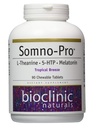Bioklinic Naturals Somno- Pro L- Theanine - 5- HTP - Melatonin Tropical Breeze 90 Žuvacie tablety
