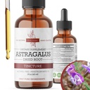 Organické Astragalus Tinktúra - Premium Astragalus Root Extract for Immune Support - Bez alkoholu, bez cukru, Vegan - High Potency Liquid Supplement - Made in USA - 2 Fl.Oz.