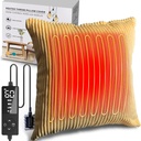 KreARTrill Vyhrievaný Pillow Cover 18x18 (Žiadny Pillow Vložka), Menstrual Vykurovací Pad pre úľavu od bolesti chrbta, Doba Vykurovanie Pads pre kremík