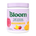 Bloom Nutrition High Energy Pre Cvičenie s Beta Alanyne, Ginseng a L Tyrosine pre Amino Energy, Natural Caffeine Powder from Green Tea Extract, Keto, Sugar Free Drink Mix, Jahodový Mango