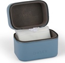 Dosey Travel Pill Case & Easy-Slide Pill Pouches - Vegan Leather Daily Pill Organizátor so 7 vzduchotesnými Pill Pockets pre skladovanie a ochranu medicíny - Štýlový Pill Sorter & Medikation Organizátor - BLUE