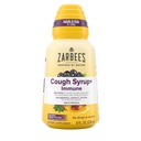 Zarbee je prírodné kompletný denný kašeľ Sirup + Imunita s tmavým medom, skutočné bazy, vitamín C, D a zinok, 8 oz fľaša