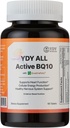 YDY All Active BQ10 - CoQ10 100mg, vitamín B Complex (B1, B2, B3, B6, B7, B9, B12, Pantetín) - podporuje zdravie srdca, bunkovú energiu - 60 tabliet