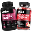 Myo-Inozitol & D-Chiro Inozitol & ACV Gummies - 40:1 Ratio Hormon Balance for Women & Apple Cider Ocogar Gummies - Supplements to Support Menstrual Cycle & Female Health