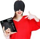 Migréna Bolesť hlavy Relief Cap, 360 Full Head Hot a Cold Therap Hat s chladným gélom, Ice Head Wrap a studené balenie Maska, Očné viečko pre napätie a stres Relief