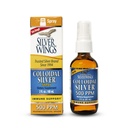 Prírodná cesta Strieborné krídla Koloidné striebro - Extra sila Liquid Immune Suplement - - 500 ppm (2500 μg) - 2 oz Spray