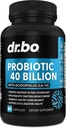 Probiotiká 40 miliárd CFU Supplement - Lactobacillus Acidophilus Probiotiká pre ženy a mužov Kapsule - Bezlepkové probiotiká pre trávne zdravie Pills with Bifidobacterium, Plantarum, Paracasei, FOS