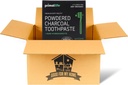 Aktivované Charcoal Primal Life Organics 1 oz Zubný prach: Organic Vegan Blend, Kaolin & Bentonit Clay, Essential Oils - Black Spearmint for 200+ Brushings. GFMH Box zahrnutý.