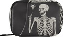 Ľudský skeleton pilulky box 7 deň pilulky prípad cestovné pilulky Organizátor taška so zipsom Prenosné týždenné puzdro kompaktný veľkosť pre vitamín doplnok držiteľa