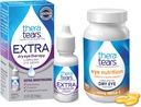 TheraTears 1200mg Omega 3 Supplement for Eye Nutrition,Organic ľanové semená Triglycerid Fish Oil & VIT E,90 Count Eye Drops, Extra Suché očné terapie,15 ml,0,5 Fl oz