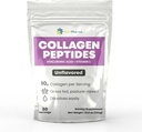 Kolagén Peptidy Prášok s kyselinou hyalurónovou a vitamínom C, podporuje vlasy, nechty, koža, kosti a spoločné zdravie, Neochutený kolagén Proteín prášok, 30 Servings, 10,8 oz