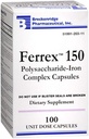 FERREX 150 Polusaccharide-Iron Complex Capsules 100 Count