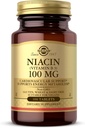 Solgar Niacin (vitamín B3) 100 mg - 100 tabliet - podporuje energetický metabolizmus - Non-GMO, Vegan, Gluten Free, Dairy Free, Kosher - 100 Servings