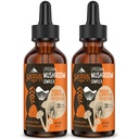 Lipozomálny Mushrom Complex kvapky 2000 MG - 20 Organické Hubové extrakty - Advanced Liquid Formula pre imunitu, kognitívne a pamäť - Lions Mane Supplement, Reishi, Cordyceps, Chaga, 60 Slúži