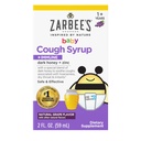 Zarbee je dieťa med Kašeľ Sirup + Imunita pre deti 12-24 Mesiace, Bezpečné a efektívne Kašeľ Sirup s upokojujúci Dark Honey & Zinok pre imunitnú podporu*, Drug & Alkohol-free, Hrozno, 2 fl. Oz