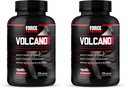 Force Factor Volcano Pre cvičenie Oxid oxidu dusnatého Booster doplnok pre mužov s kreatínom a L- Citrulín Boost a energie, pomôcť budovať svalovú hmotu, lepšie čerpadlo a cvičenie, 120 kapsule (Stock of 2)