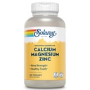 SOLARAY vápnik Magnézium Zinok doplnok - s vápnikom 1000 mg, horčík 500mg - Kosť zdravie, svalová funkcia, zdravie srdca a imunitnej podpory - Vegan, 60 Day Záruka, 62 Servings, 250 VegCaps