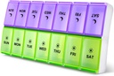 VYDÁVANIE extra veľké pilulky Organizátor 2 časy denne, XL týždenné pilulky box, AM PM Pill prípad, Pill kontajner 7 deň, vitamín prípad dvakrát denne