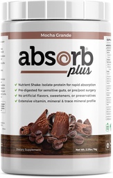 Izolačný proteín - Diet Supplement for Improved Gut Health, Extra Nutritional Support, non-GMO, Gluten-free, Laktóza-Free, Casein-Free (2,2 Lbs, Mocha Grande)