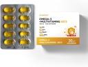 Multivitamíny s Omega-3, multivitamín pre ženy a mužov, enterický rybí olej DHA/EPA s vitamínom A, vitamínom E a vitamínom D3 pre podporu imunitnej funkcie (1 box 30 softgels)