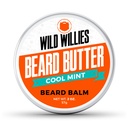 Wild Willies Premium Brada Balm pre mužov, zanechať maslo kondicionér s organickými zložkami, podporovať rast, odstraňuje svrbenie a lupín - obnovuje vlhkosť - Cool Mint, 2 Oz