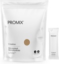ProMix Nutrition Creatine Monohydrate Cestovné balenia, 5g mikronizovaného čistého kreatínu pre mužov a ženy, podporuje rast a zotavenie svalov, Vegan - 30 porcií