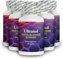 Ultranol Total Bladder Support - Natural Cranberry Supplement for Urinary Health, Overactive Bladder Control, Incontinence - Redukuje netesnosti a naliehavosť - 6 fliaš - 180 kapsúl