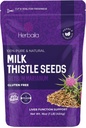 Herbaila Milk Thitle Seeds, 1 LB. Silymarin Milk Thitle Tea, Bulk Milk Thitle Herb Celé semená, Pure Milk Thitle hromadne, celé mlieko Thitle Seeds, All Natural, Gluten Free, Non-GMO. 1 libra.