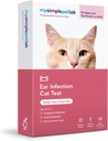 MySimplePetLab Cat Ušná infekcia Kit, Vet Schválené, Detekty Kvasinky a Baktérie, Mail-in Kit, Rýchle výsledky, Jednoduché at-Domov Použitie pre smradľavé, Svrbiace uši, Podporuje zdravie uší mačky