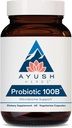 Ayush bylinné probiotiká 100B - Probiotiká pre ženy, probiotiká pre mužov, prebiotiká a probiotiká pre trávne zdravie, Gas Relief, Gut Mikrobiome Balance - 60 Vegetariánskych kapsúl (1 počet)