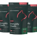 VetriScience Lysin Imunity Health Chews, 250 mg Lysin Plus Immune Supplement for Mačky a mačky s alergiami, sipot, Runny Nose a Vodnaté oči, Kurča, 3 balenie