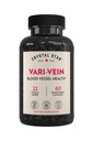 Crystal Star Vari-Vein (60 Kapsule) - Bylinné circulation Suplement for Varicose Veins & Spider Veins Treatment - Witch Hazel, Butcher