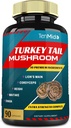 Turkey Tail Mushrom Supplement Extract s leons Mane, Cordyceps, Reishi a viac, 10 bylín v 1 