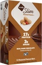NuGo Slim Tmavá čokoláda Pražená Arašidová, 16g Bielkoviny, 2g Cukor, 7g Fiber, Nízka čistá karb, Keto Friendly, Gluten Free, 12 grófov