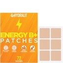 Energetická patch pre dospelých Muži Ženy Topické denné wellness Prebuďte sa B12 Patches Trvalé prírodné zložky Boost Time-Released Formula Long-Lasting Skin Cestovanie priateľsky 72 balenie