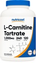 Nutricost L-karnitín Tartrate 1000mg, 240 Kapsule - 500mg per capsule, 120 Servings