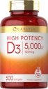 Carlyle vitamín D3 5000 IU Softgels 
