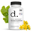 Nootropics Podpora mozgu doplnok - 30 Kapsule - Focus & Memory Supplement for Brain with Bacopa Monnieri, Huperzia Serrata, St. John's Wort & Ginkgo Biloba - Neuro Support
