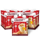 Quest Nutrition Ready to Drink Salated Caramel Protein Shake, 30g Protein, 3g Net Carbs, Gluten Free, Keto Friendly, 11 fl.oz 4 Count (Stock of 3)