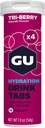GU Energy Hydratácia Electrolyte Drink Tablety, Enhanced Endurance Sports Drink for Beh, Cycling, Triatlon, 4-Count (48 Servings), Tri-Berry