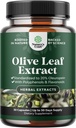 Silné Olive Leaf Extract Kapsule - Vysoká sila Antioxidant Supplement s Pure Olive Leaf s 20% Oleuropein - Bylinné srdce zdravie Supplement - Vegan Non-GMO & Gluten Free (1 mesiac dodávky)