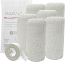 Kerlix Gauze Bandage Rolls - 4 1/2 v x 4.1 Yds, 6 Ply - 6 Single Sterilné Pocuhes - Extra Absorbency - Latex Free, Hospital Grade Cotton Fluff Bandage Wrap Krinkle Style - pre starostlivosť o rany a prvú pomoc