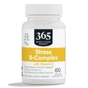 365 podľa trhu s celými potravinami, stres B-komplex s vitamínom C, energie a nervového systému, Vegan, 60 Kapsule