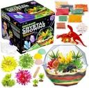 Originálna Stationery Dinosaur Crystal Growing Kit - Multicolor, 17-Piece, Vek 7 a Hore - DIY Science Terrarium Kit s Moss & Dino Figures - Pestujte si vlastné kryštály - Chlapci narodeniny Darčeky
