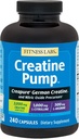 Fitness Labs Creatine Pumpa s L-Citrulínom, L-Arginínom a Creapure Creatine Monohydrate - 240 kapsúl