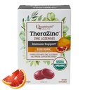 Quantum Health TheraZinc Organic Zinok Lozenges Echinacea a Honey Immune Support for Adults & Kids 12+ Prirodzene ochutená krv oranžová rýchla úľava bez dochuť - 25 Počet
