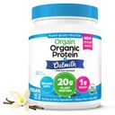 Orgain Organic Vegan Protein Powder + Ovsené mlieko, Vanilla Bean - 20g Plant Based Protein, Gluten Free, Žiadne mliečne, sója alebo laktóza zložiek, Nízky cukor, Non-GMO, Kosher, Pre Shakes & Smoothies - 1.05lb